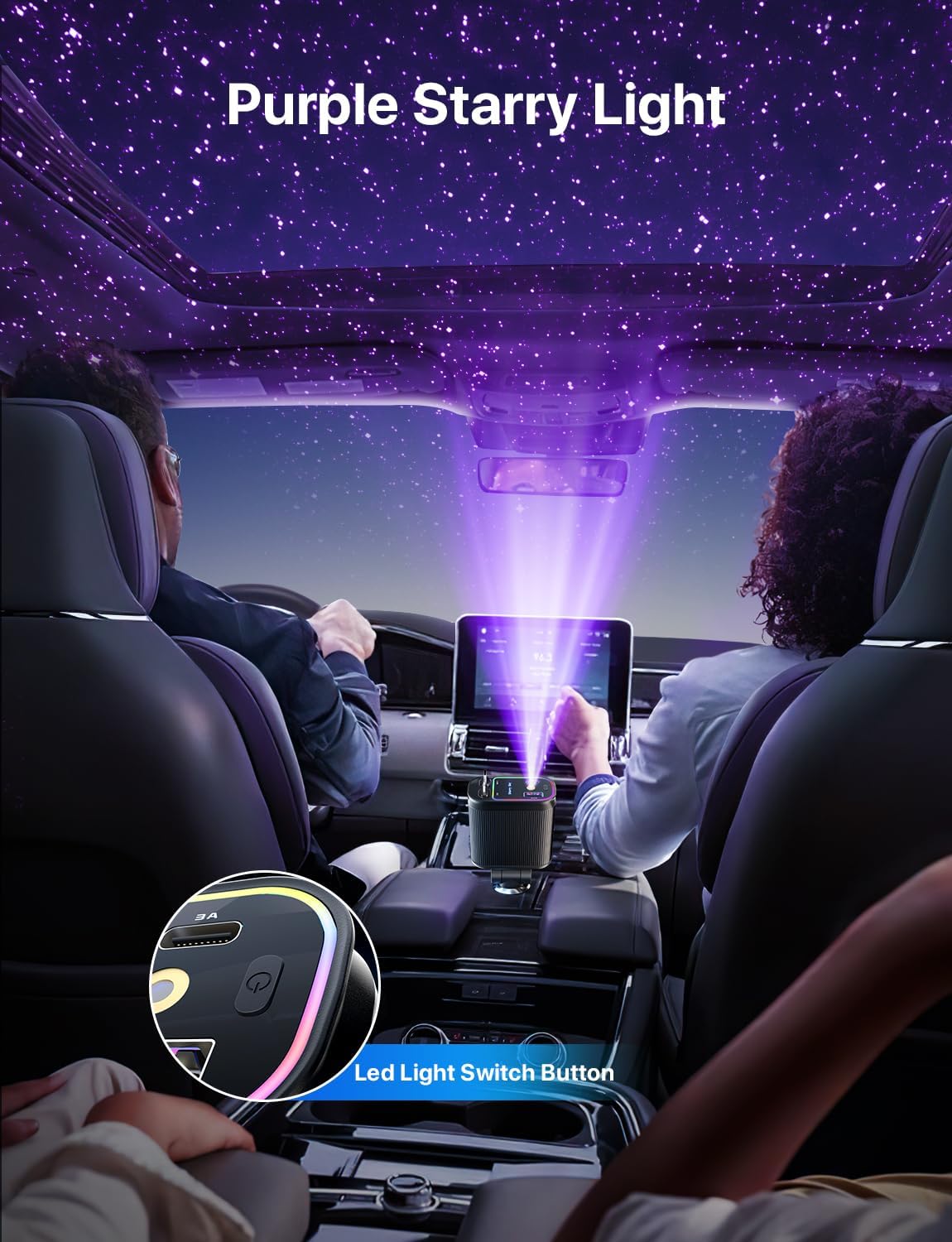 Chargeur de Voiture Rétractable STARTLIGHT Pro™ (4 en 1)